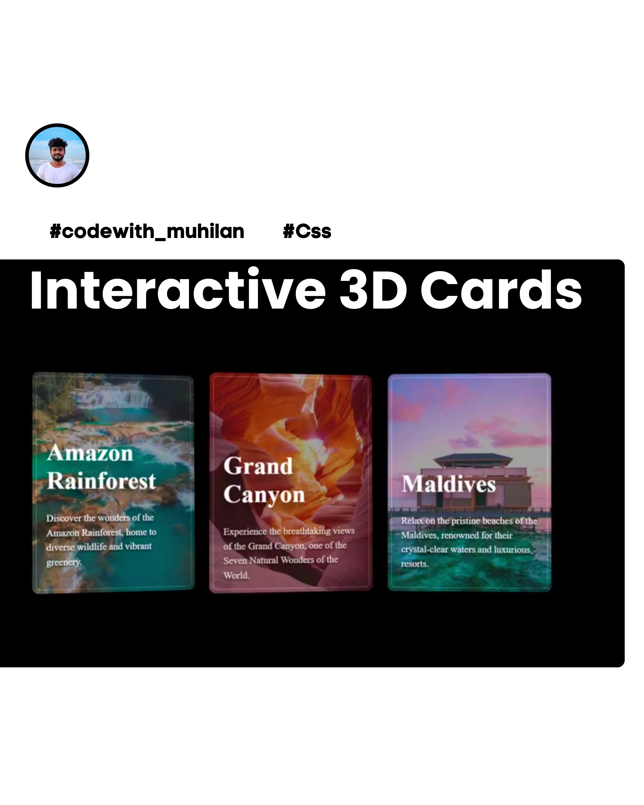 Interactive 3D Cards