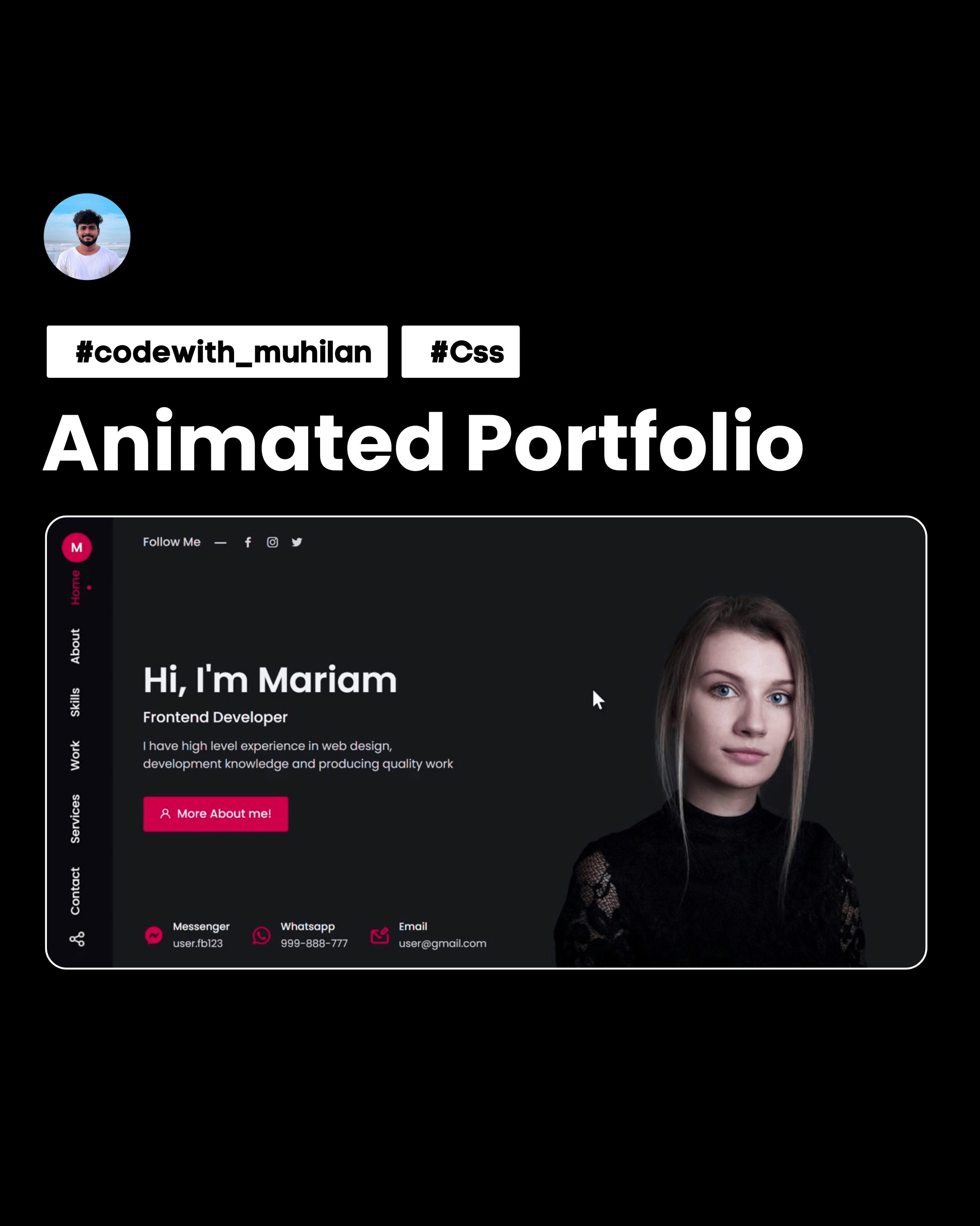 Animated Portfolio Website
