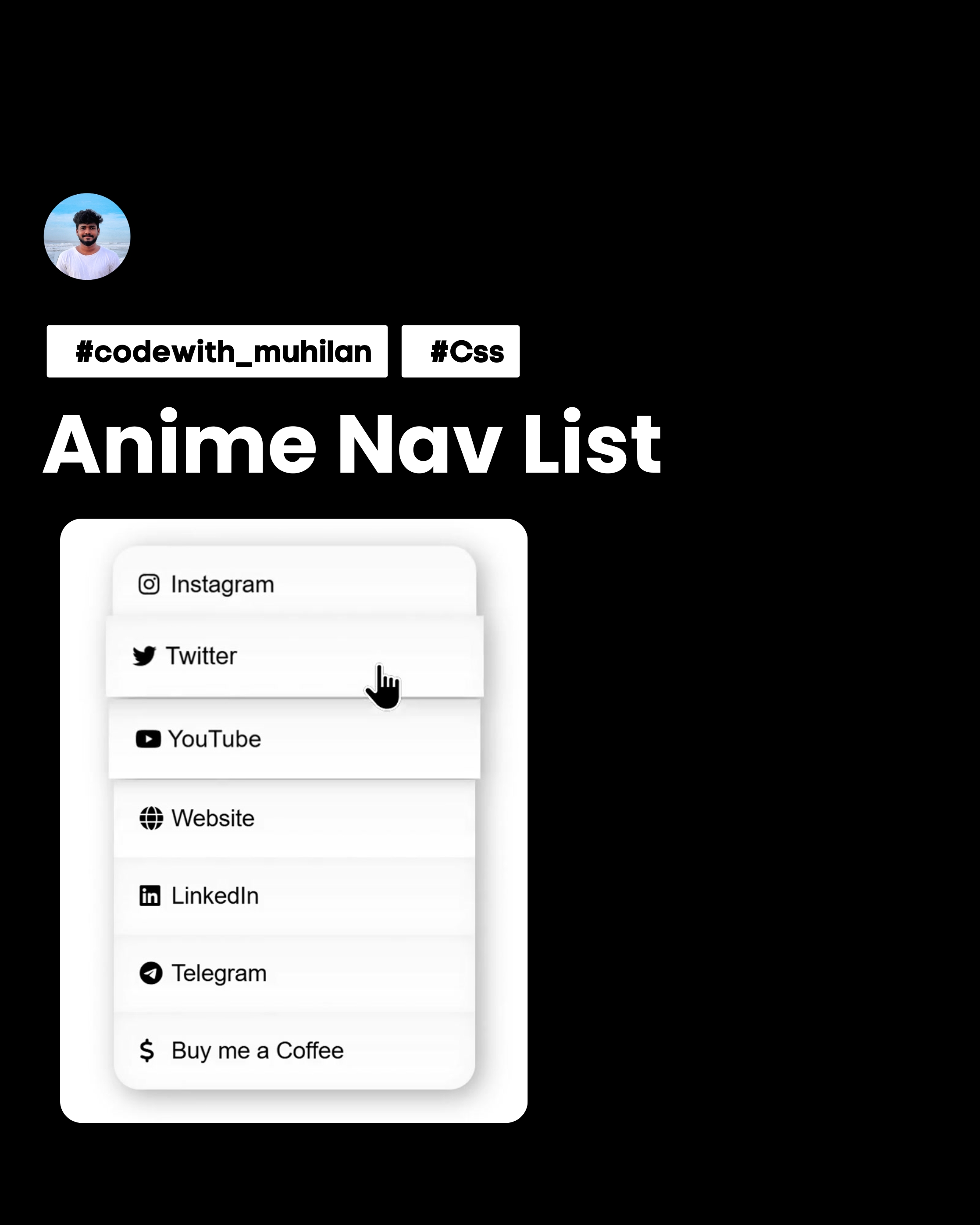 Animated Nav List
