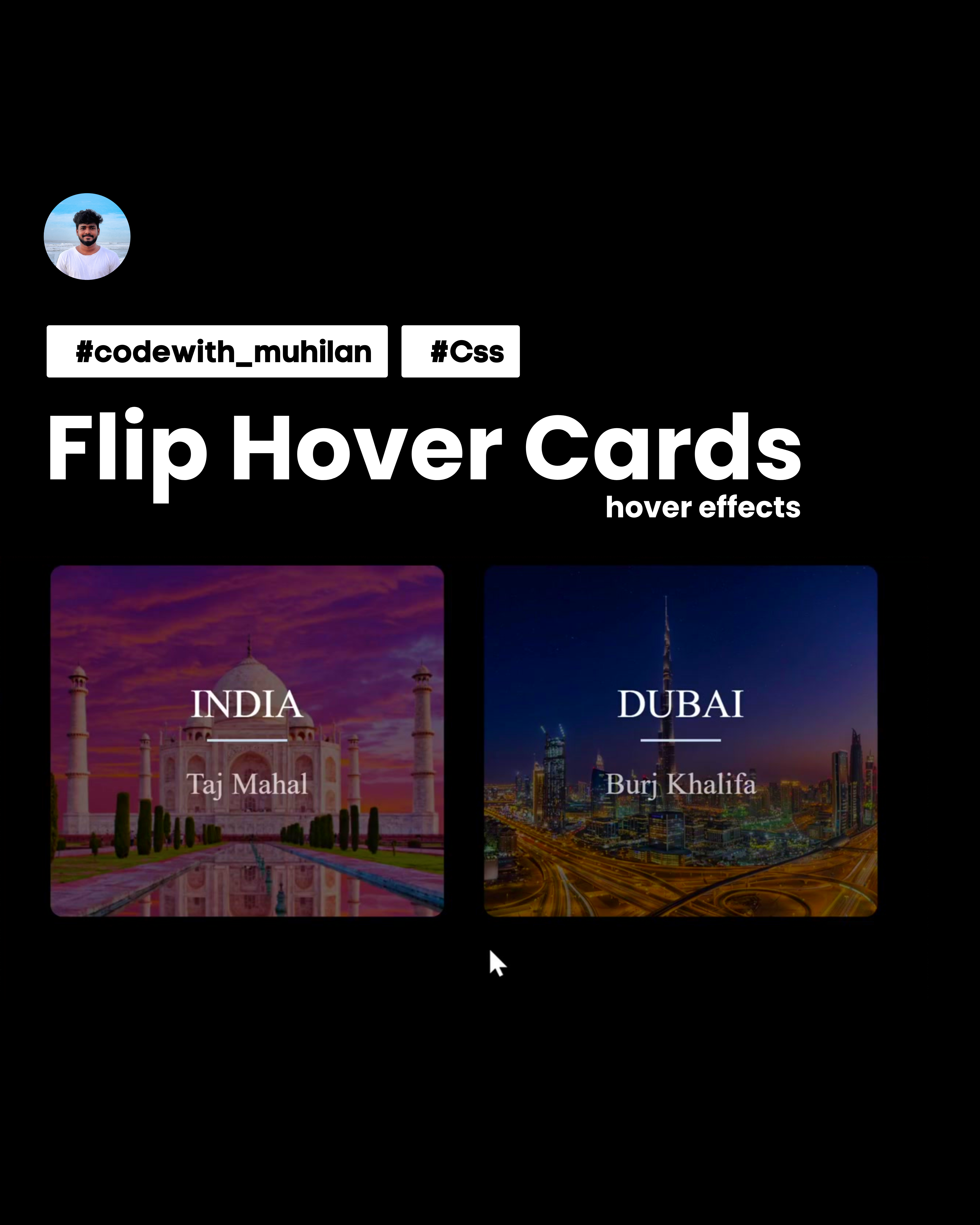 Hover Flip Cards